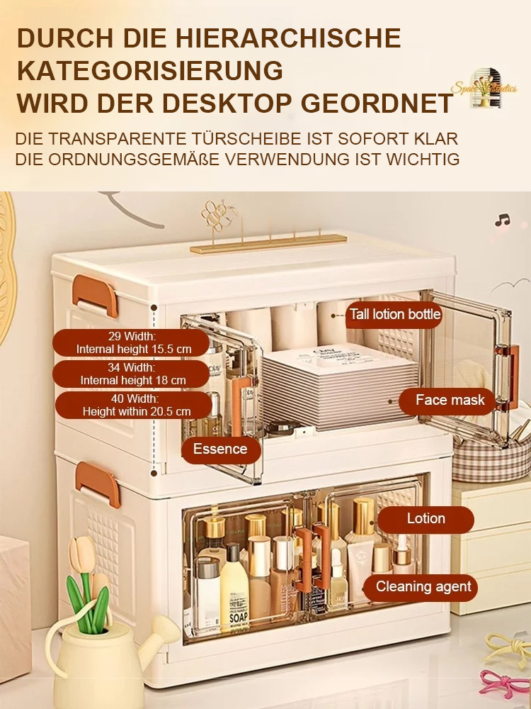 Mehrschichtiger Aufbewahrungsschrank für Schreibwaren, Snacks und Kleinigkeiten - Hinweis bei Bestel