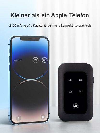 【Superstarkes Signal ohne Verzögerung】Weltweit einsetzbares tragbares WLAN