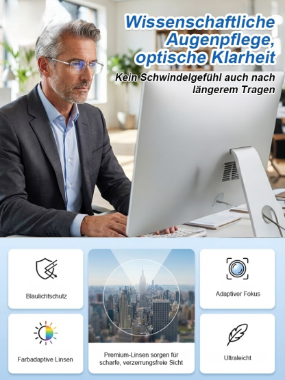 Ultraleichte, intelligente, zoomfähige, lichtempfindliche, farbverändernde, blaulichtblockierende Le