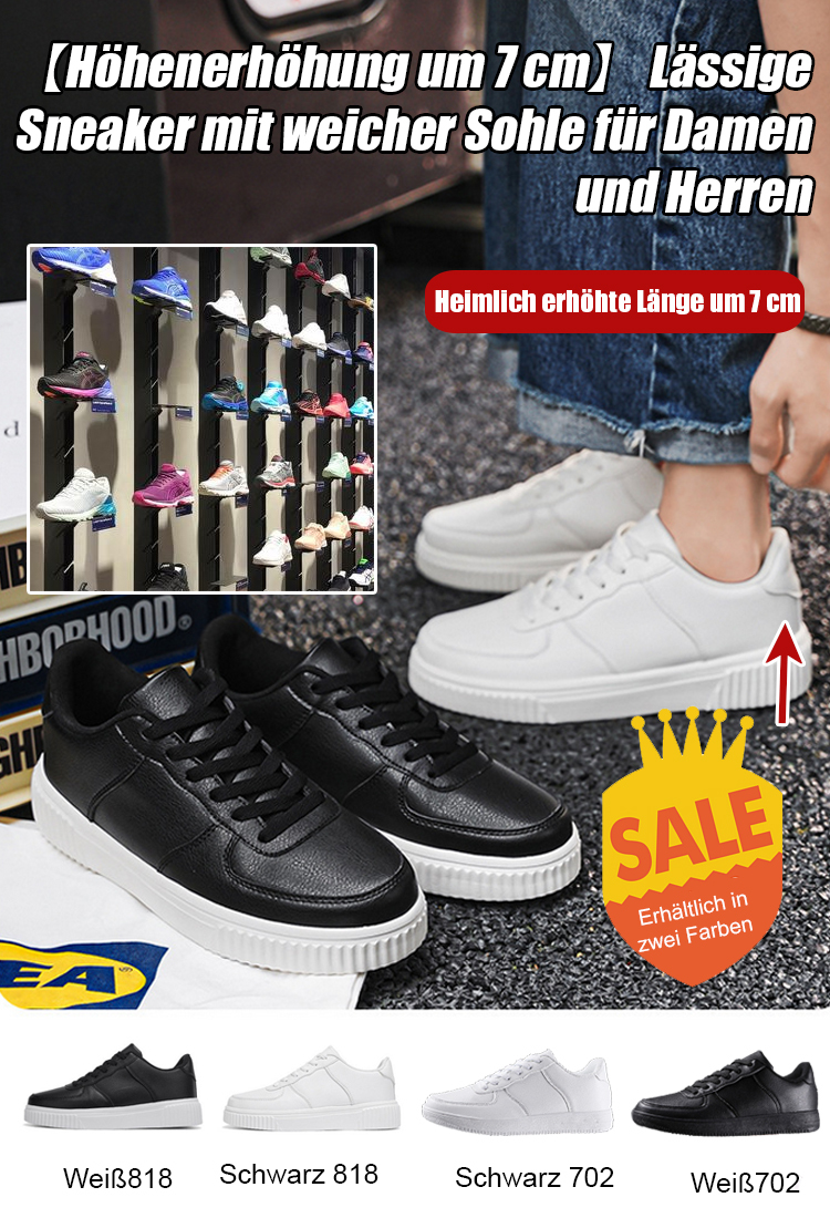 【Unsichtbare Höhenerhöhung 7cm】Sportschuhe
