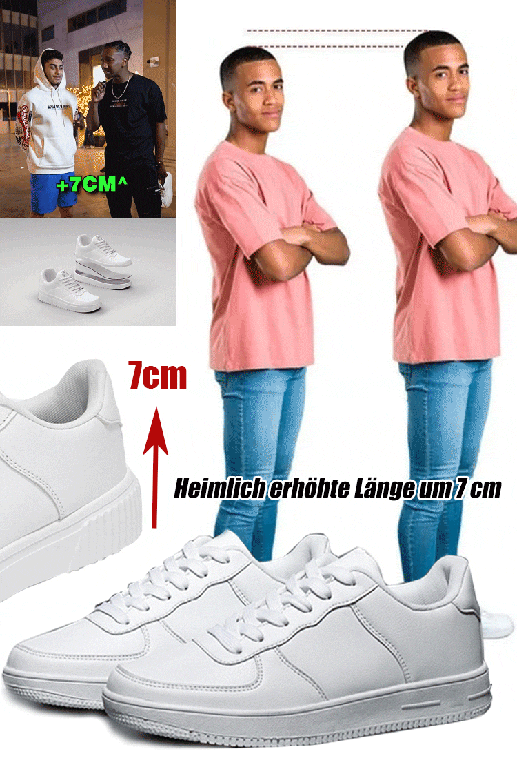 【Unsichtbare Höhenerhöhung 7cm】Sportschuhe