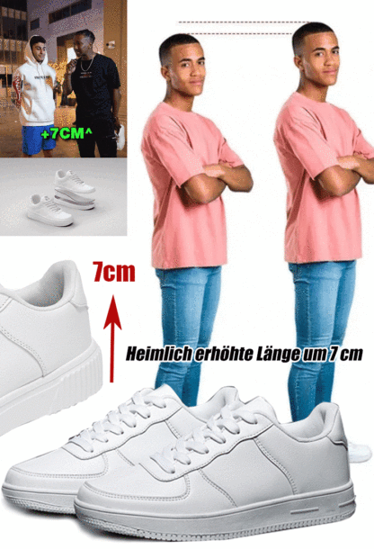 【Unsichtbare Höhenerhöhung 7cm】Sportschuhe