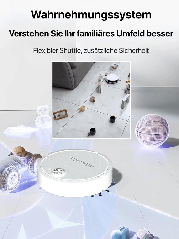 Niedriges Geräusch, leistungsstarker, desinfizierender Saugroboter