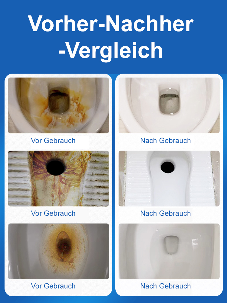 Saubere Hände und keine Unordnung durch austauschbare Bürstenköpfe für Toilettenbürsten