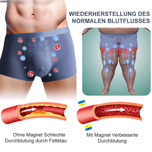 ⚡ 4 Stück zum Preis von 1: Die revolutionäre Magnettherapie-Unterwäsche für echte Männer-Vitalität!