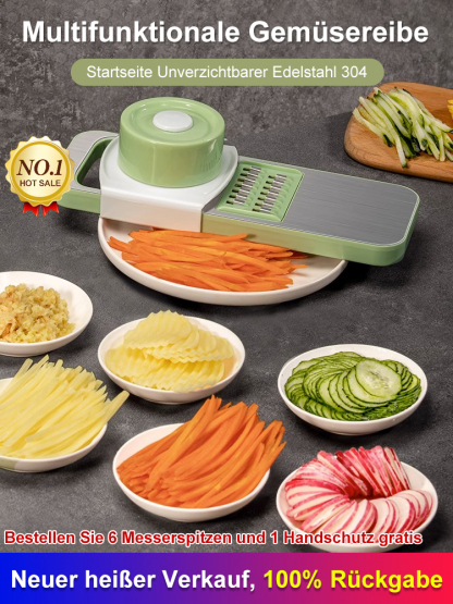 (5 Sekunden zum Zerkleinern) Multifunktionaler Gemüseschredder