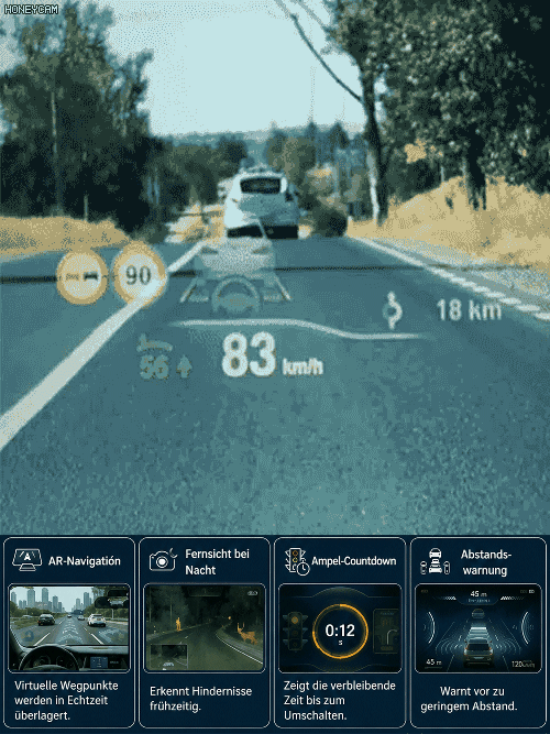 🚘 Perfekte Straßensicht durch extra große HD-Schrift! 🧠 TÜV-konformes Farb-HUD-Display 🏥 Jetzt 50% Rabatt & 30 Tage Geld-zurück-Garantie nutzen
