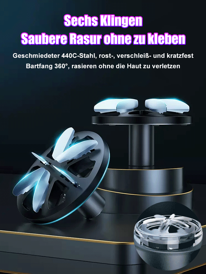Saubere, sanfte Reinigung elektrischer Minirasierer