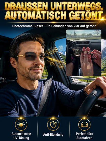 👓 HD-Optik Multifokale Lesebrille: 12g Ultraleicht mit 99% Blaulichtfilter & Fototrop-Technologie – 50% Rabatt