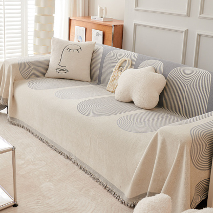 Doppelseitiger Chenille-Sofabezug