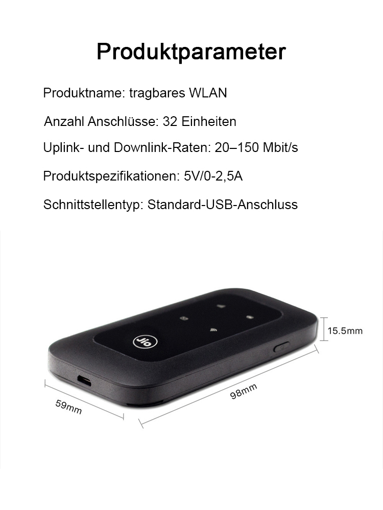 【Superstarkes Signal ohne Verzögerung】Weltweit einsetzbares tragbares WLAN