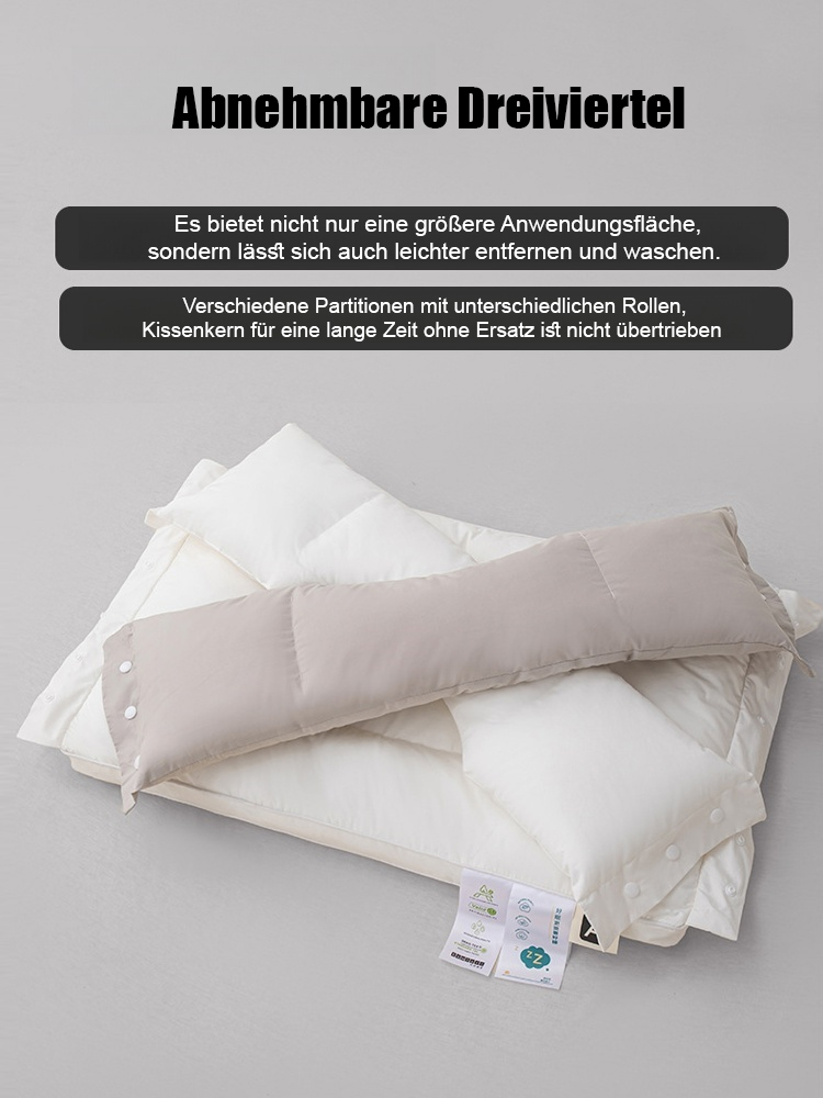 Weiches und festes Dual-Zone-Baumwoll-Nackenpflege-Beauty-Traktions-Kissen