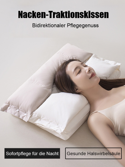 Weiches und festes Dual-Zone-Baumwoll-Nackenpflege-Beauty-Traktions-Kissen