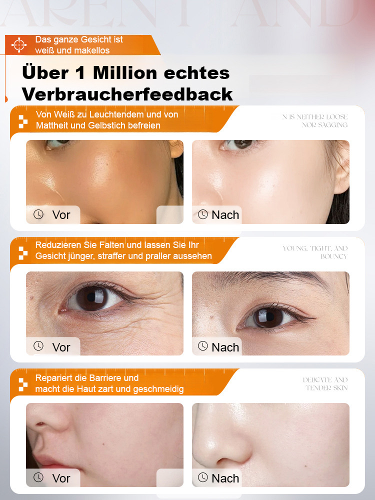 🍊Konzentriertes Vitamin C-Serum hellt Ihre Haut sichtbar auf und strafft sie, sodass Ihre Haut so gut aussieht wie nie zuvor.