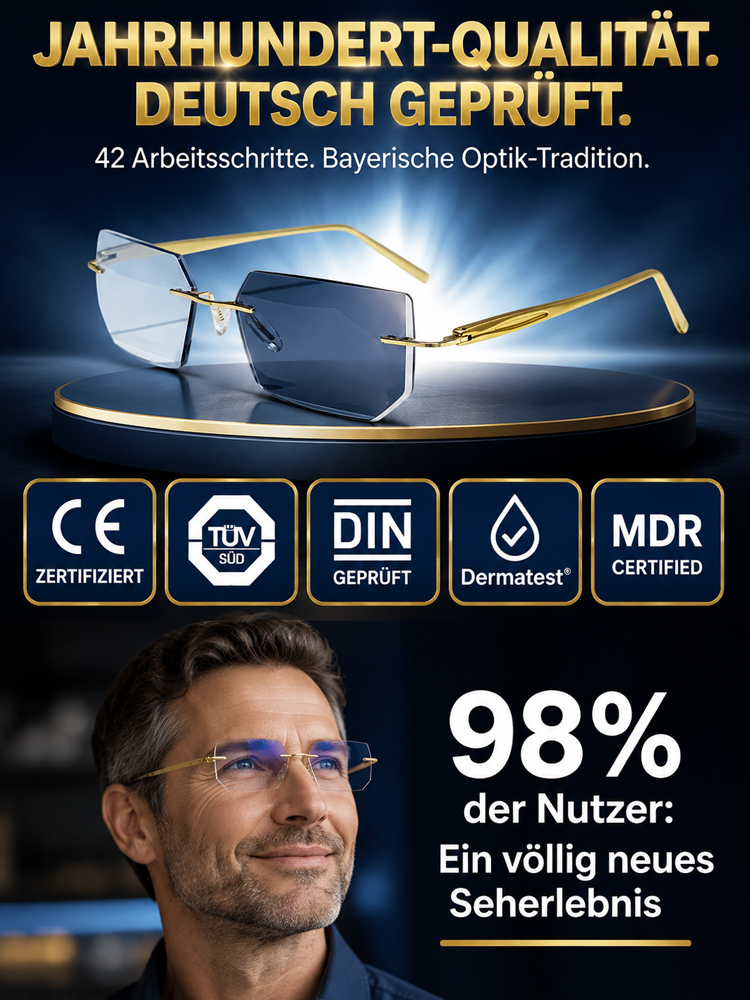 👓 HD-Optik Multifokale Lesebrille: 12g Ultraleicht mit 99% Blaulichtfilter & Fototrop-Technologie – 50% Rabatt