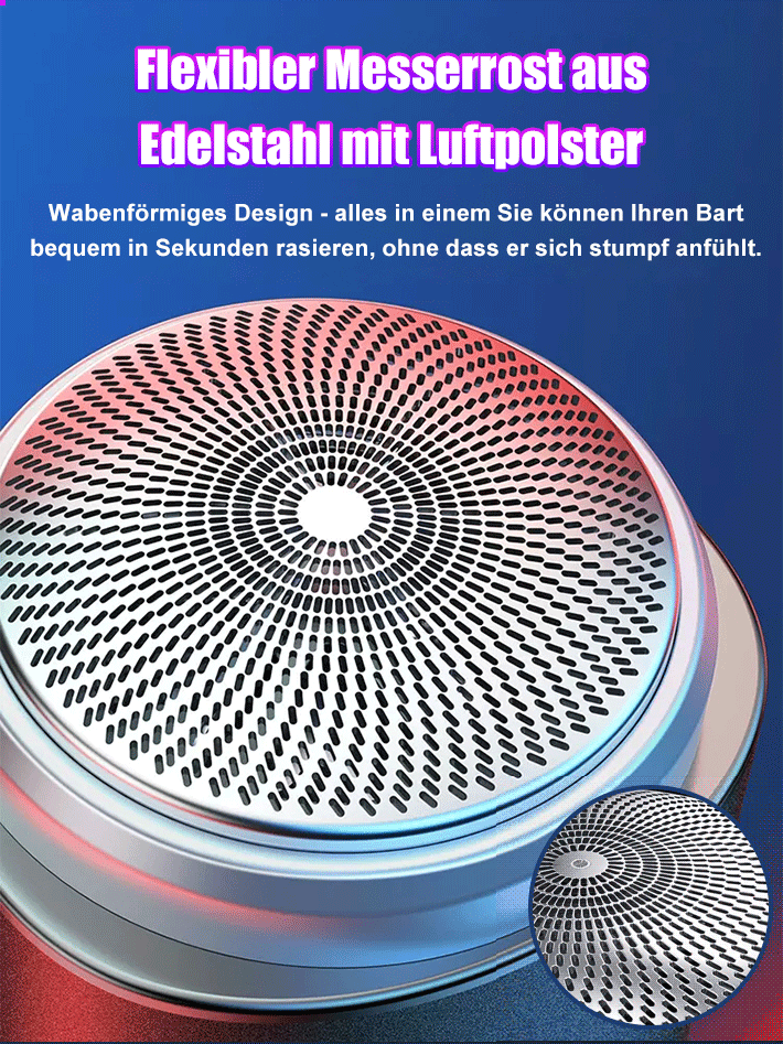 Saubere, sanfte Reinigung elektrischer Minirasierer