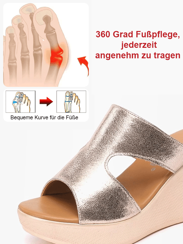 Zentimeter erhöhte Fischmund-Design bequeme Sandalen