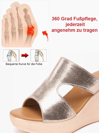 Zentimeter erhöhte Fischmund-Design bequeme Sandalen