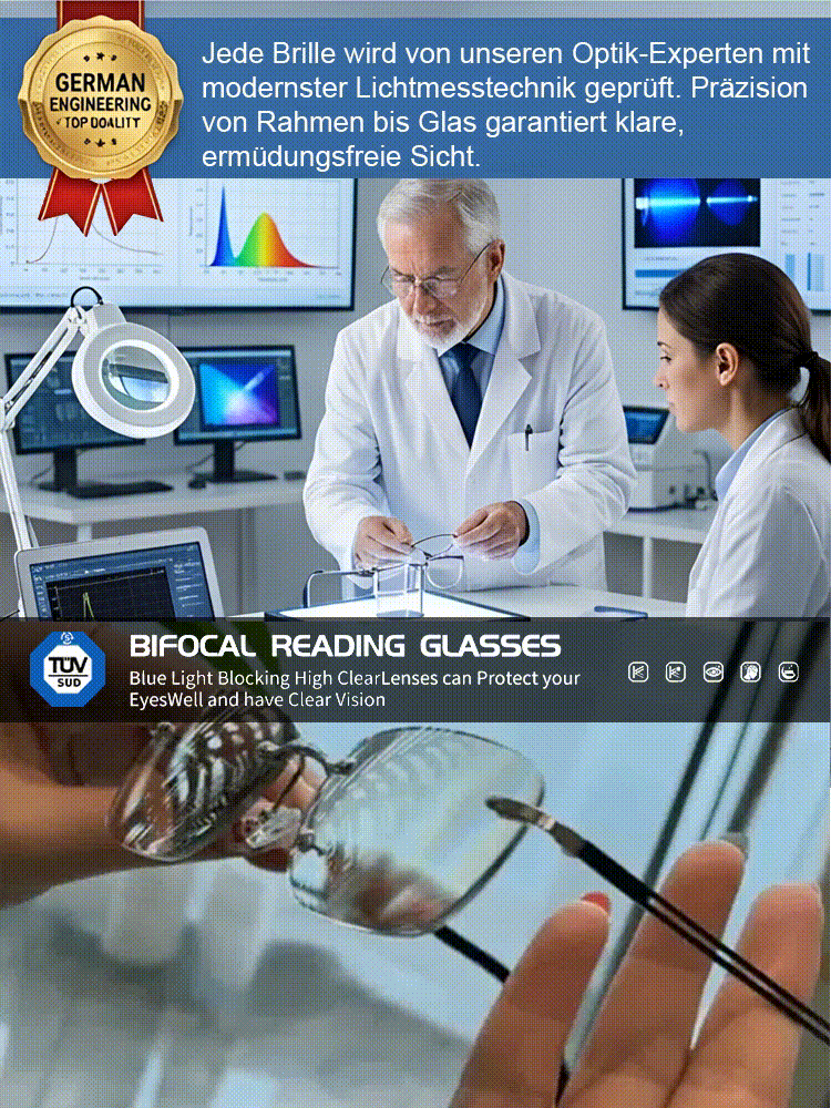 Ultraleichte, intelligente, zoomfähige, lichtempfindliche, farbverändernde, blaulichtblockierende Le