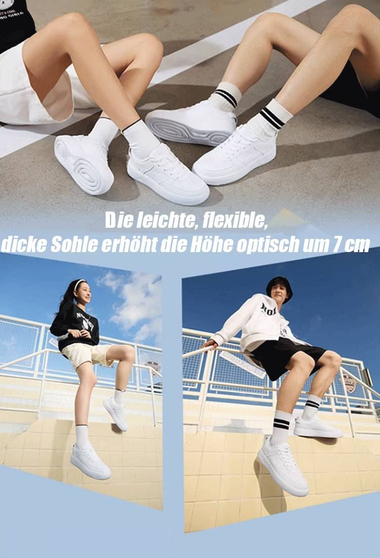 【Unsichtbare Höhenerhöhung 7cm】Sportschuhe