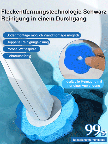 Saubere Hände und keine Unordnung durch austauschbare Bürstenköpfe für Toilettenbürsten