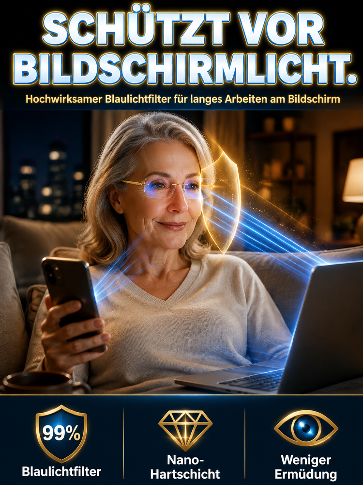 👓 HD-Optik Multifokale Lesebrille: 12g Ultraleicht mit 99% Blaulichtfilter & Fototrop-Technologie – 50% Rabatt