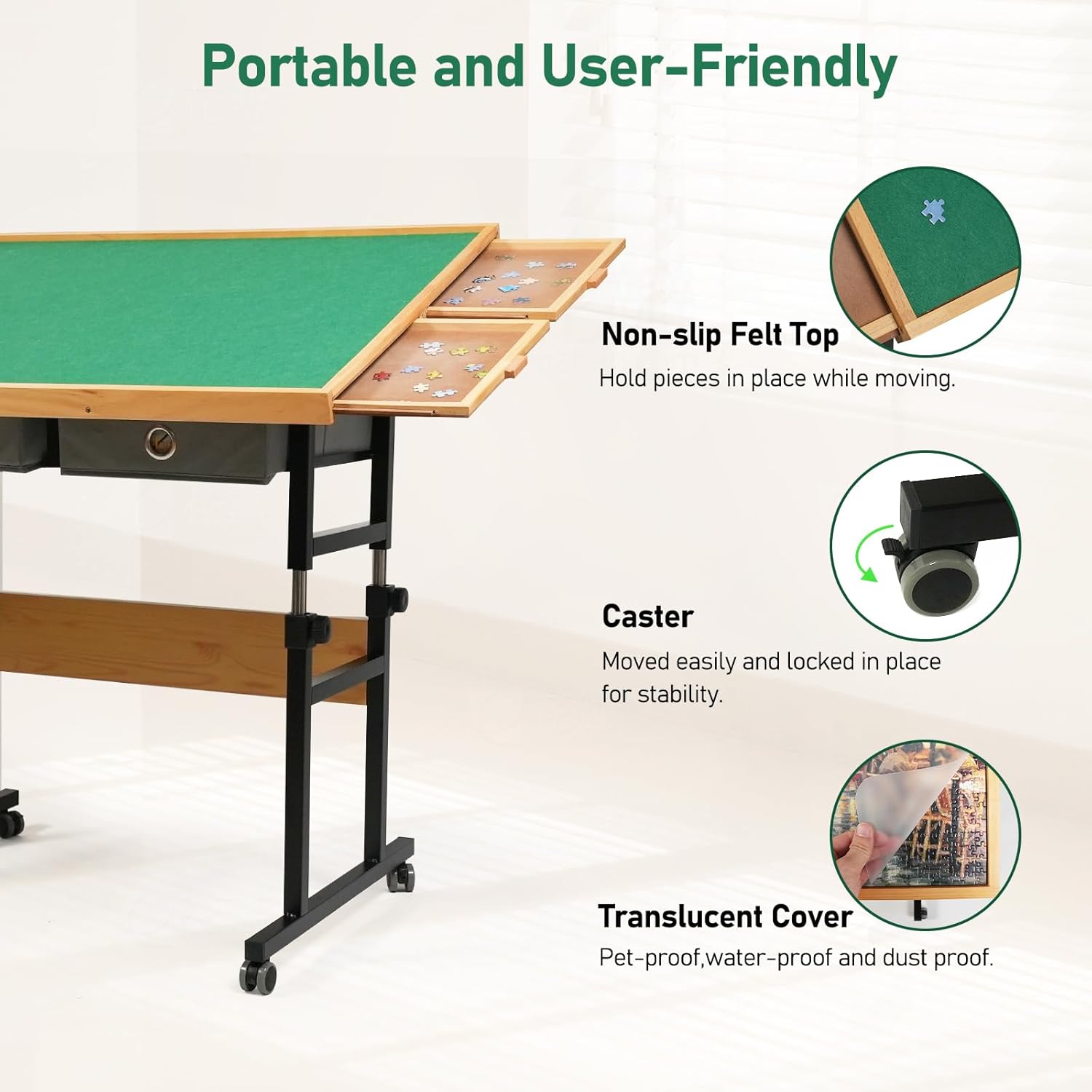 ALL4JIG Jigsaw Puzzle Table with Legs