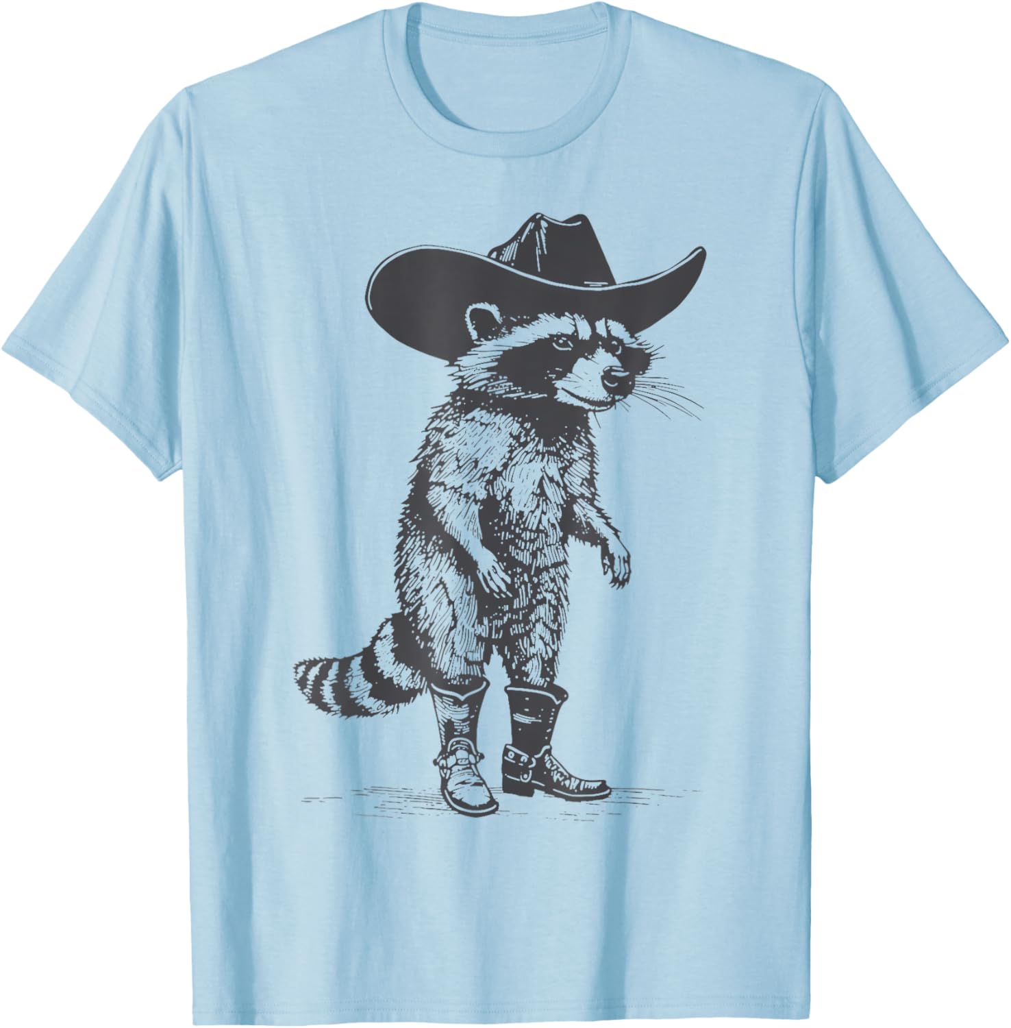 Vintage Western Country Raccoon Cowgirl Panda T-Shirt (buy 3 free shipping)