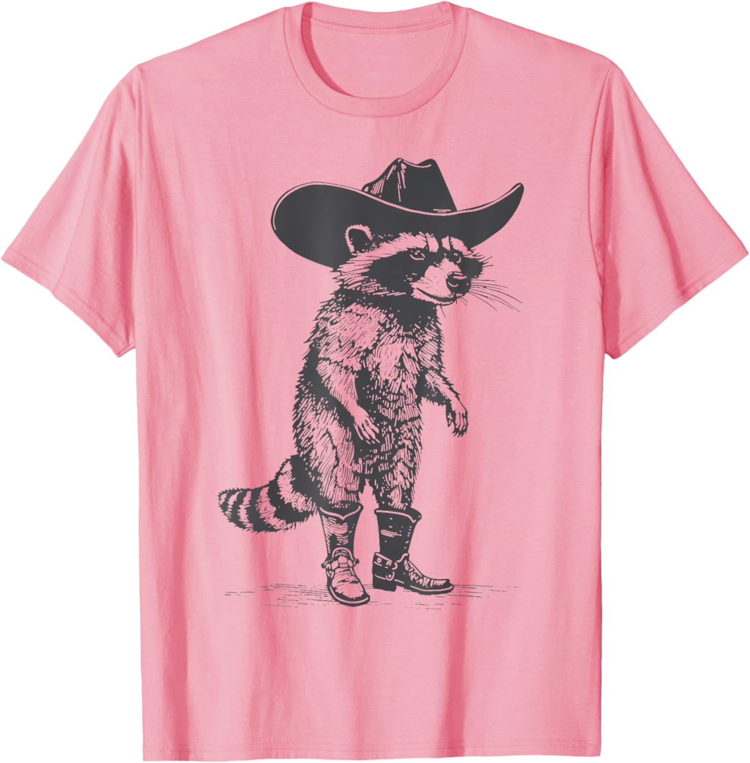 Vintage Western Country Raccoon Cowgirl Panda T-Shirt (buy 3 free shipping)