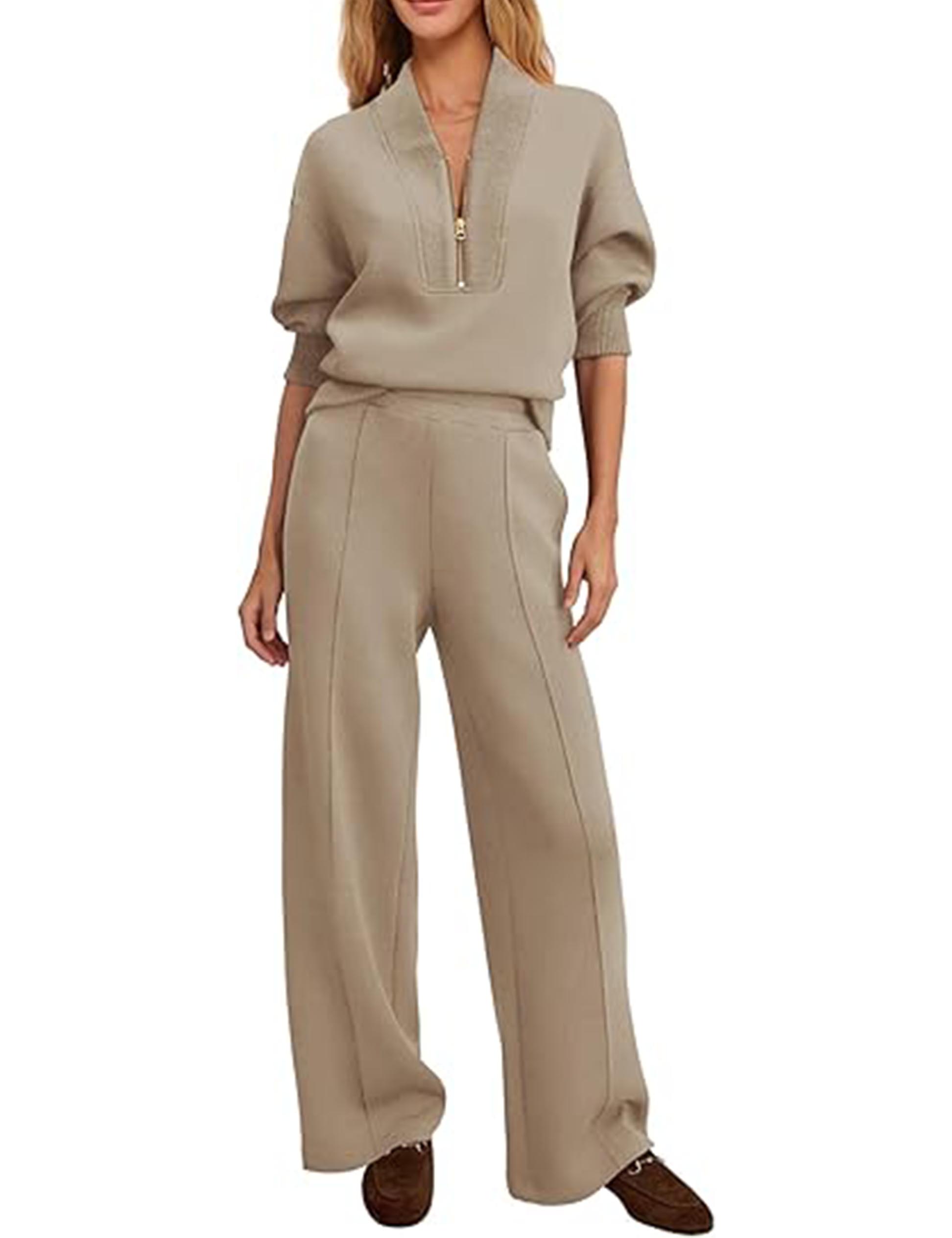 Women's Lounge Sets Sweatsuits 2 Piece Outfit Fall Matching Sweat Sets