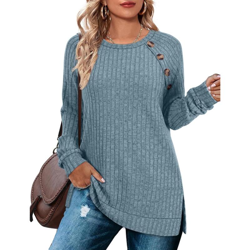 Long Sleeve Shirts for Women Lightweight Button