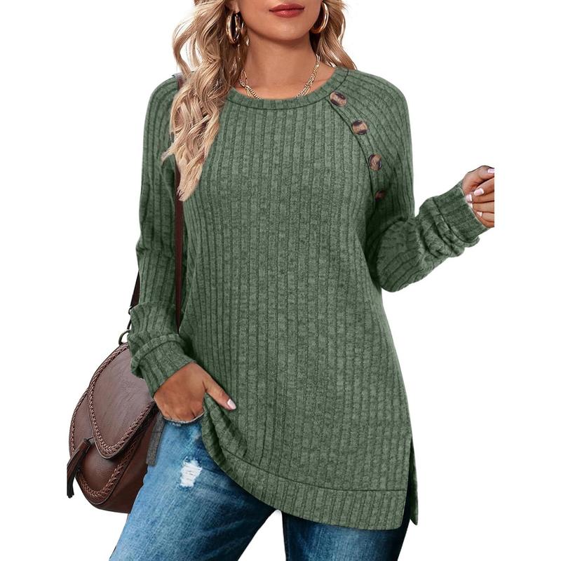 Long Sleeve Shirts for Women Lightweight Button