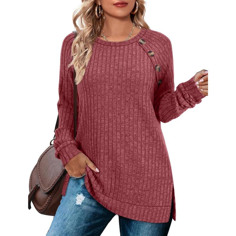 Long Sleeve Shirts for Women Lightweight Button