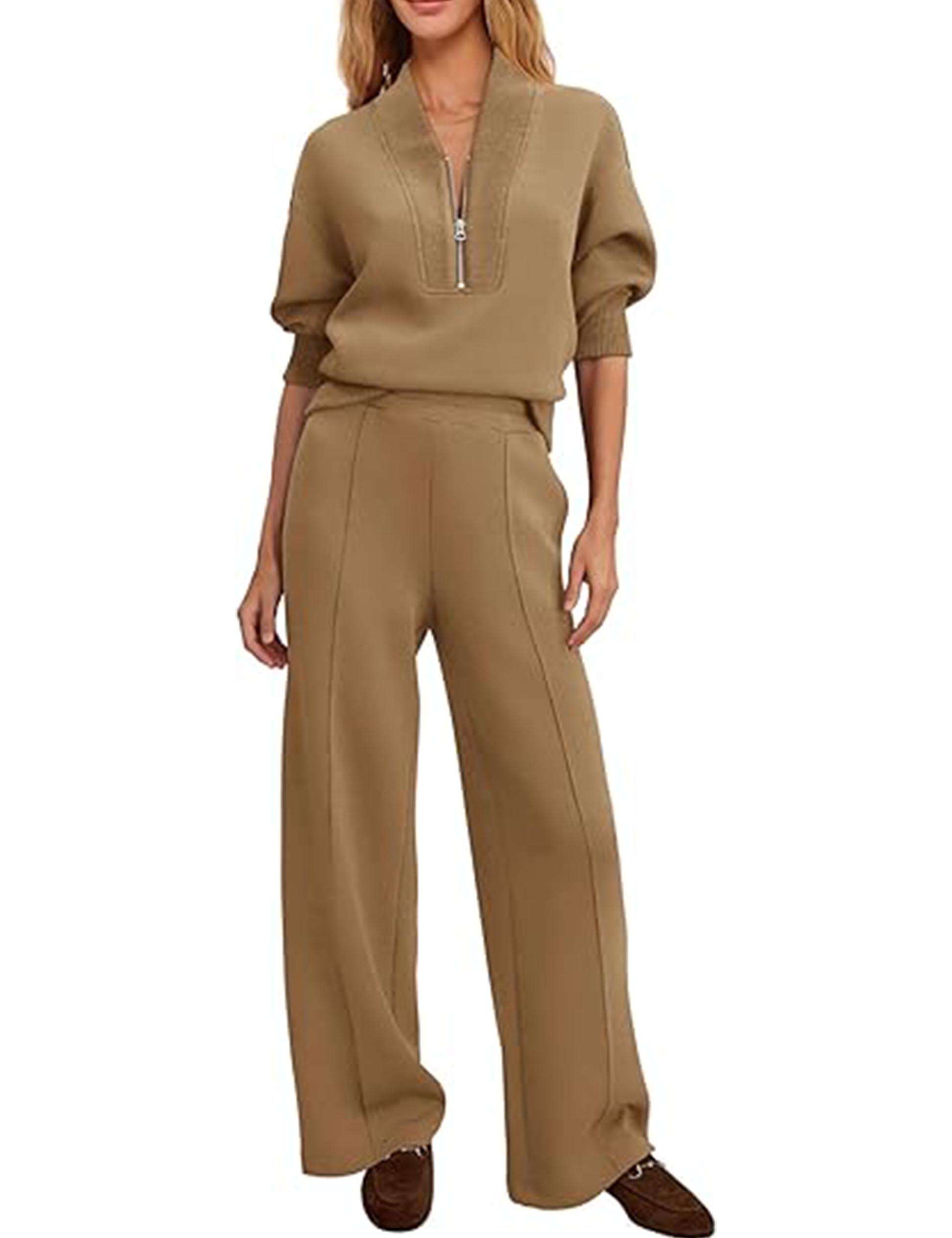 Women's Lounge Sets Sweatsuits 2 Piece Outfit Fall Matching Sweat Sets