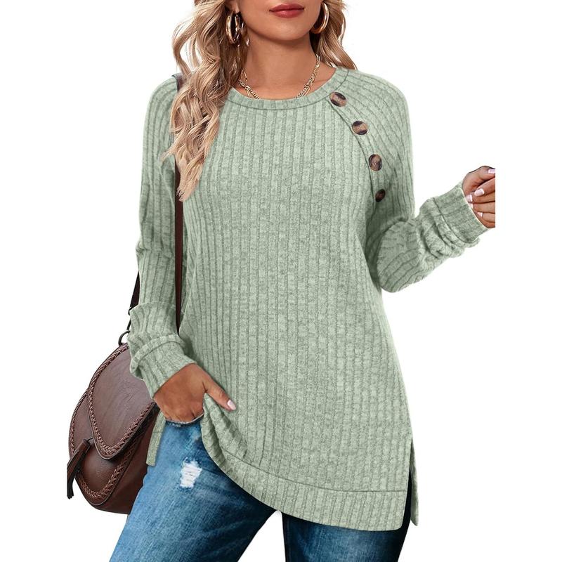Long Sleeve Shirts for Women Lightweight Button
