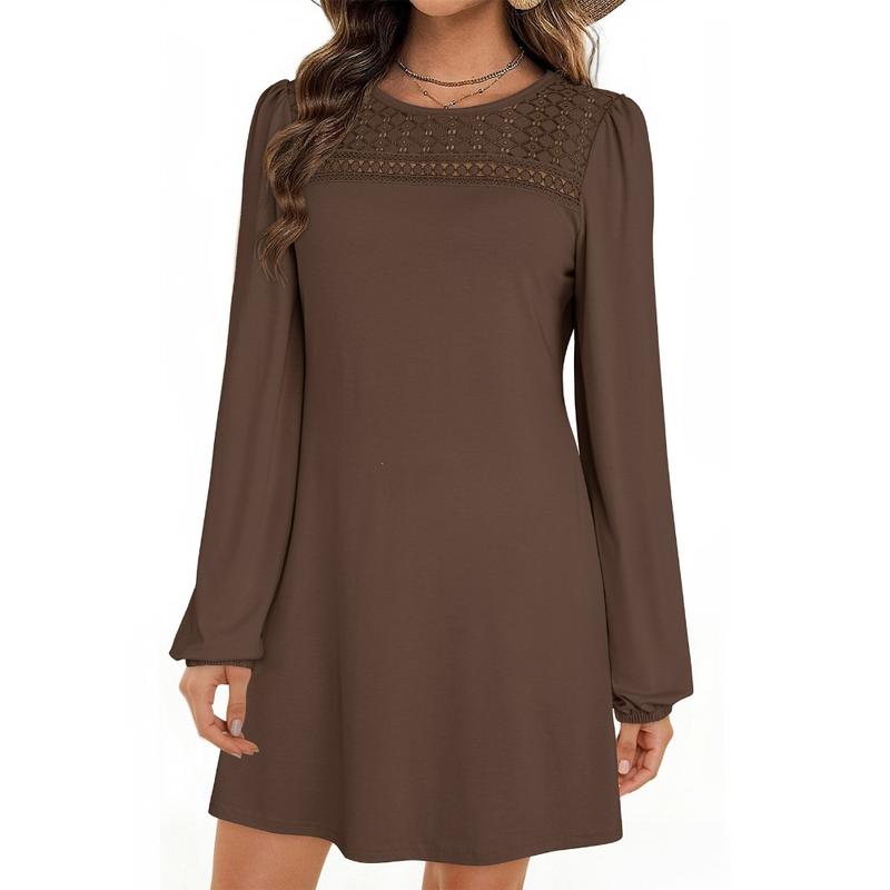 Womens Trendy Crochet Sweaters  Summer Casual Lightweight Long Sleeve Hollow Out dress