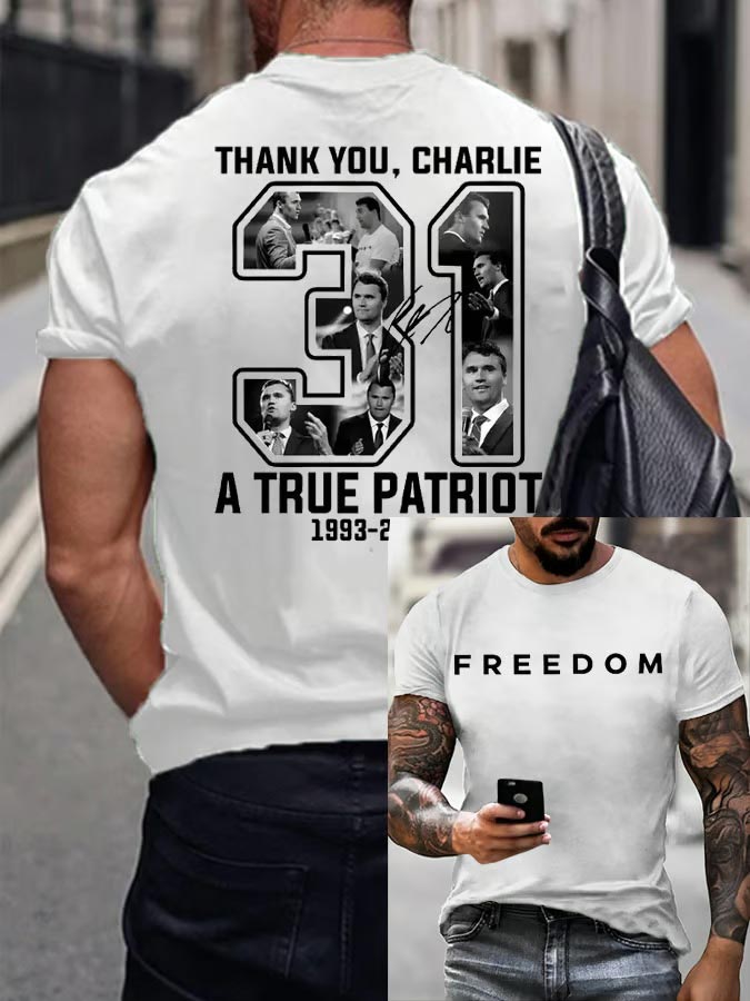 Justice for Charlie Kirk, Freedom Shirt Unisex T-Shirt (Buy 3 Free Shipping)