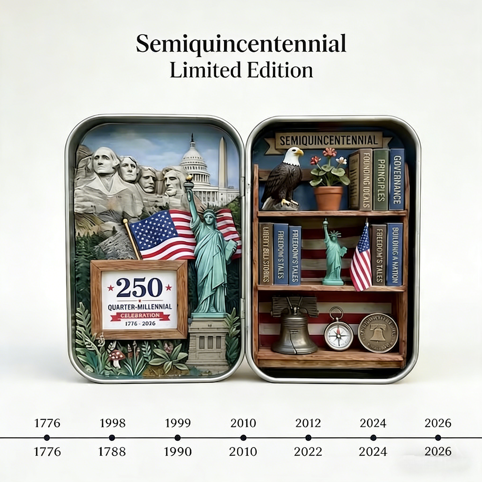 🔥Last Day 49% OFF - ❤️🗽us 250th Anniversary Pocket Diorama Tin