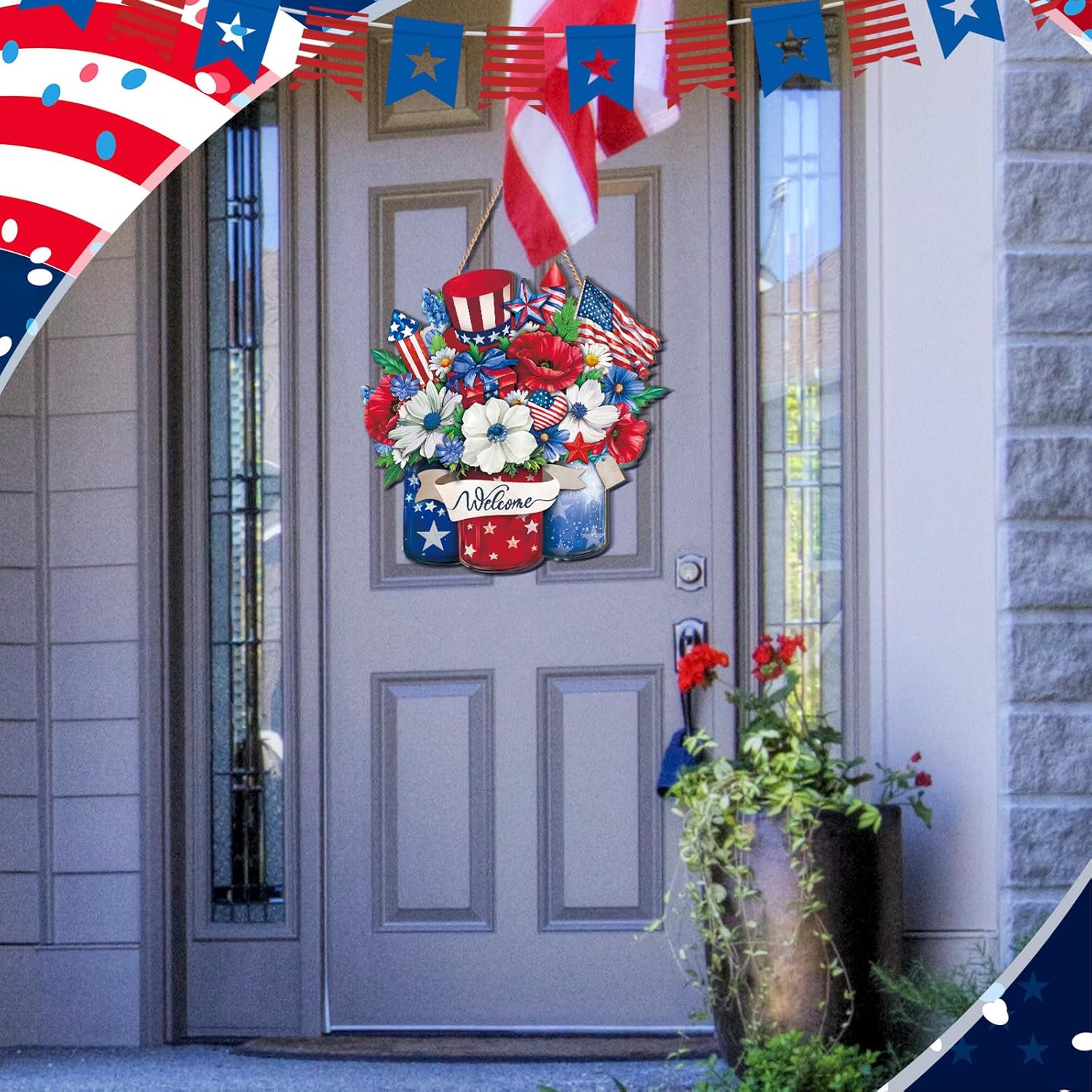 Fourth of July Front Door Decor