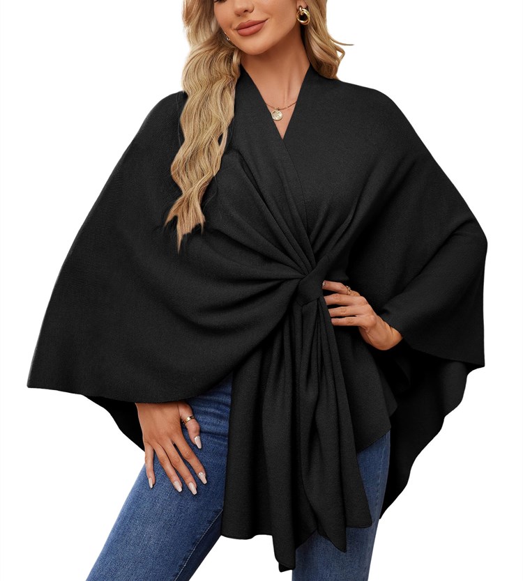 Elegant Shawl Wraps Soft Open Front Poncho Sweater (Buy 2 Free Shipping)