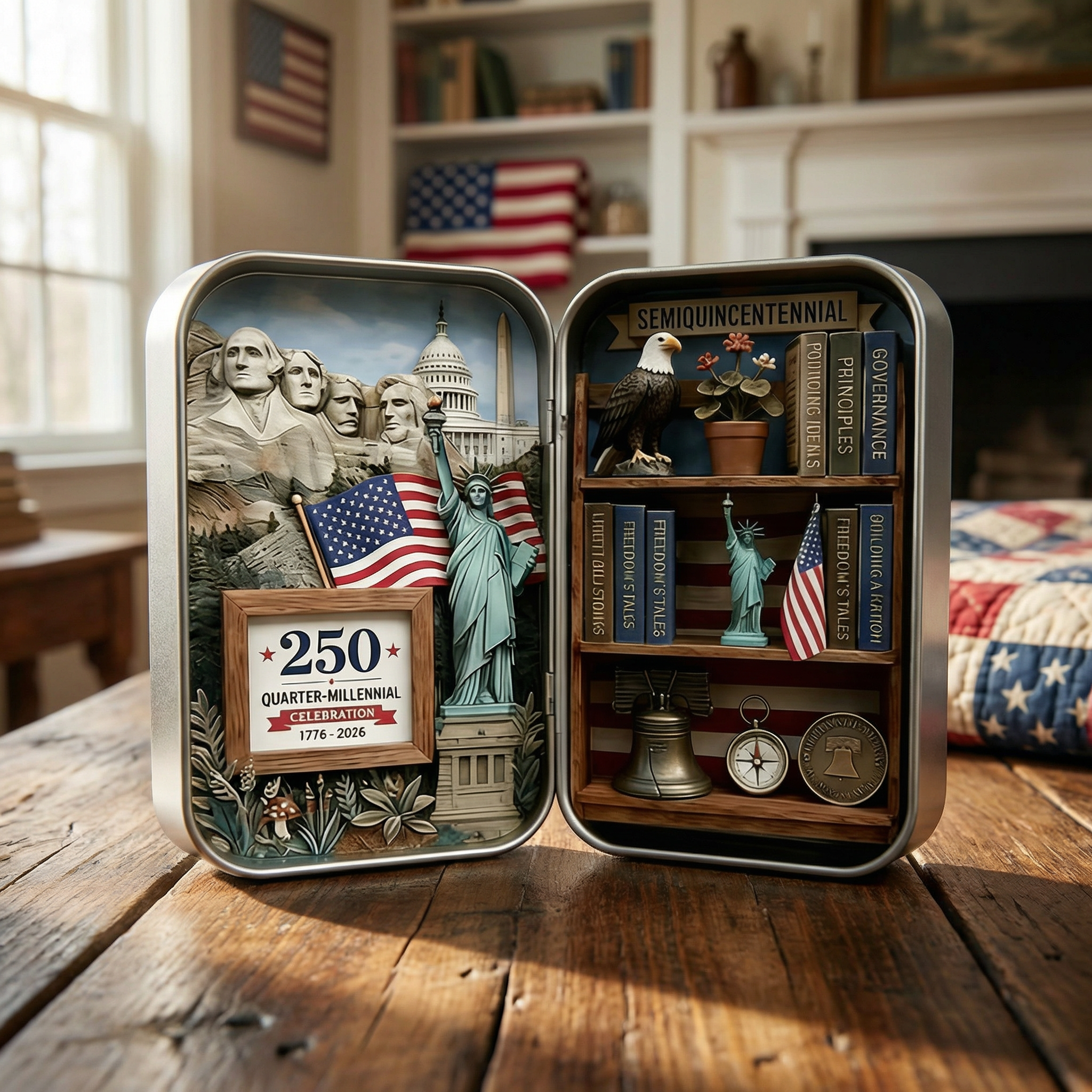 🔥Last Day 49% OFF - ❤️🗽us 250th Anniversary Pocket Diorama Tin