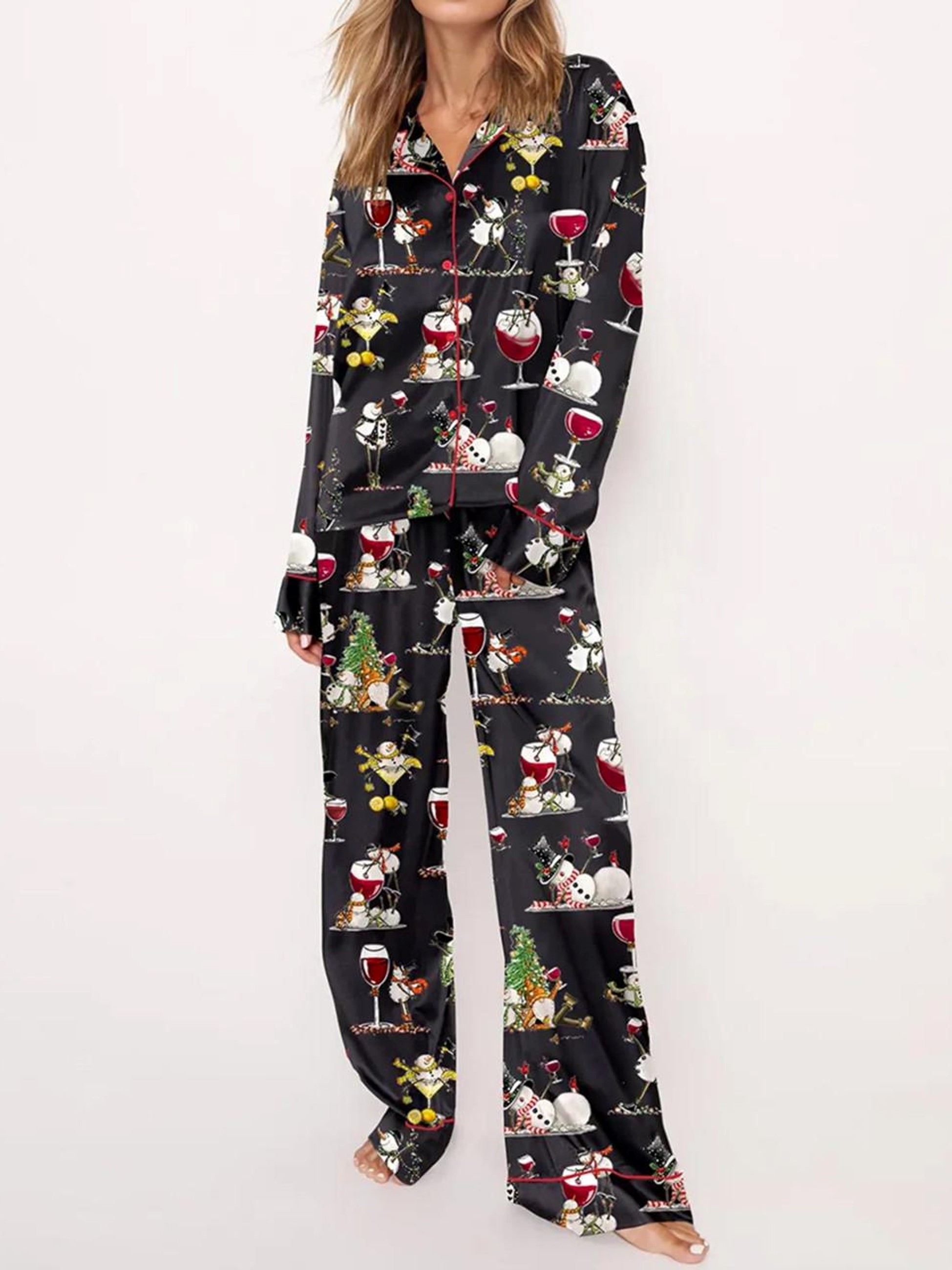 Women's Tipsy Snowman Pajama Set