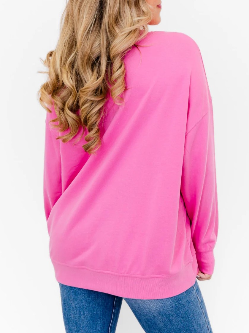 Women's Christmas Sparkly Gingerbread Man Sequin Sweatshirt