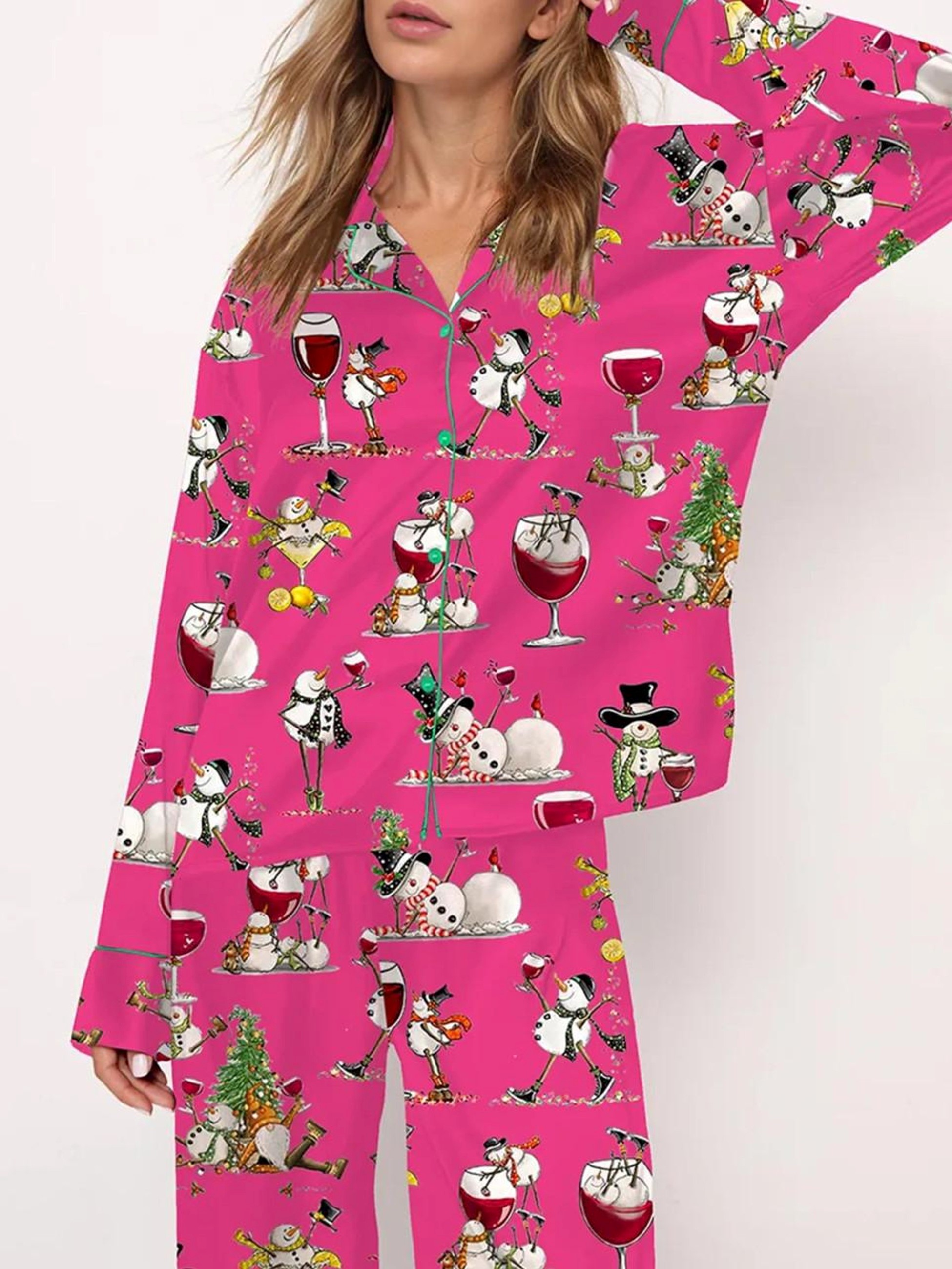 Women's Tipsy Snowman Pajama Set