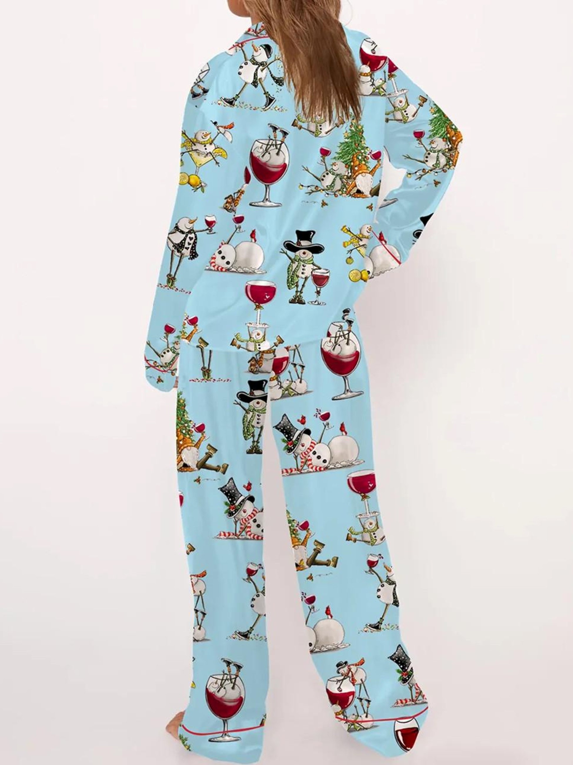 Women's Tipsy Snowman Pajama Set