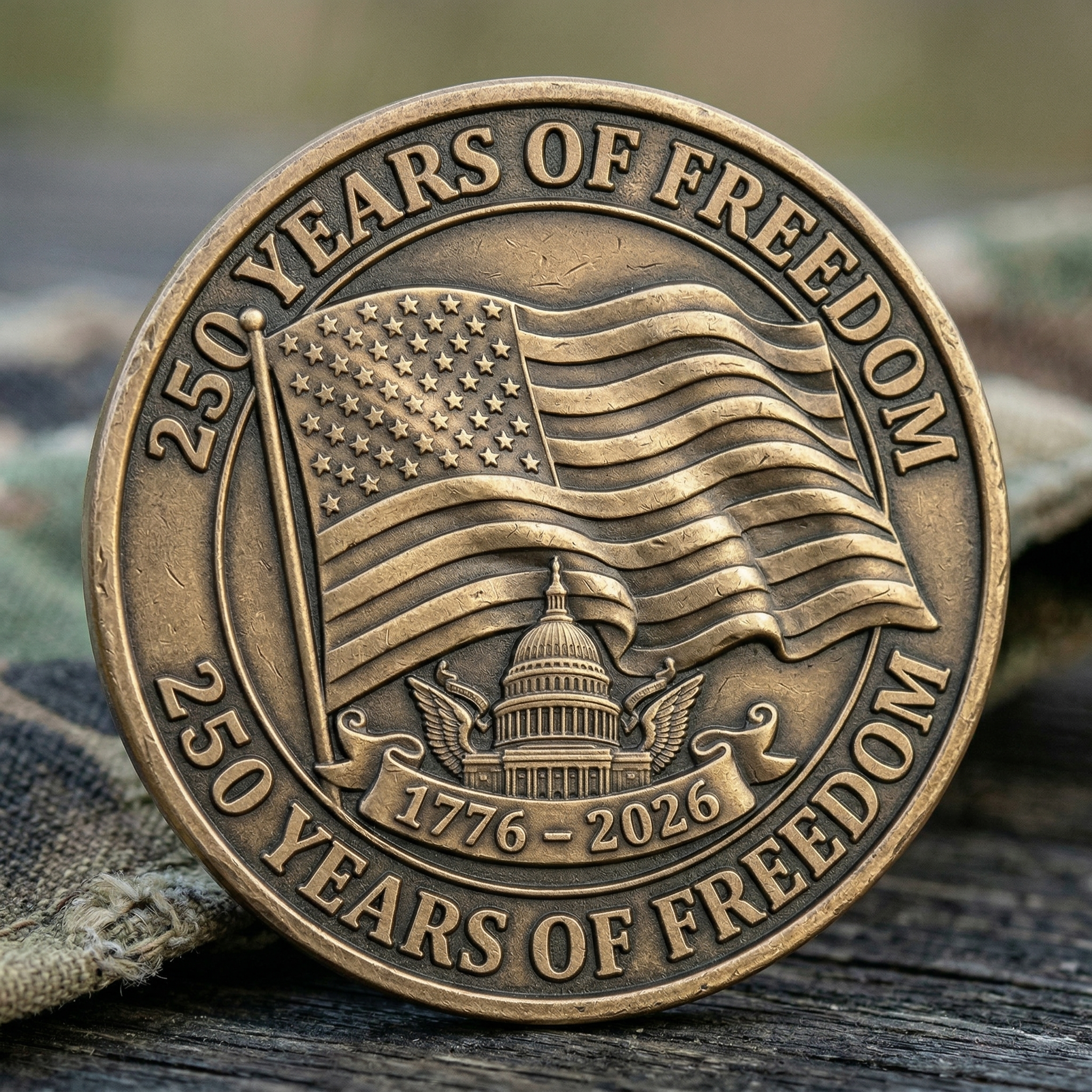 Military Tribute Commemorative Coin – “All Gave Some, Some Gave All”