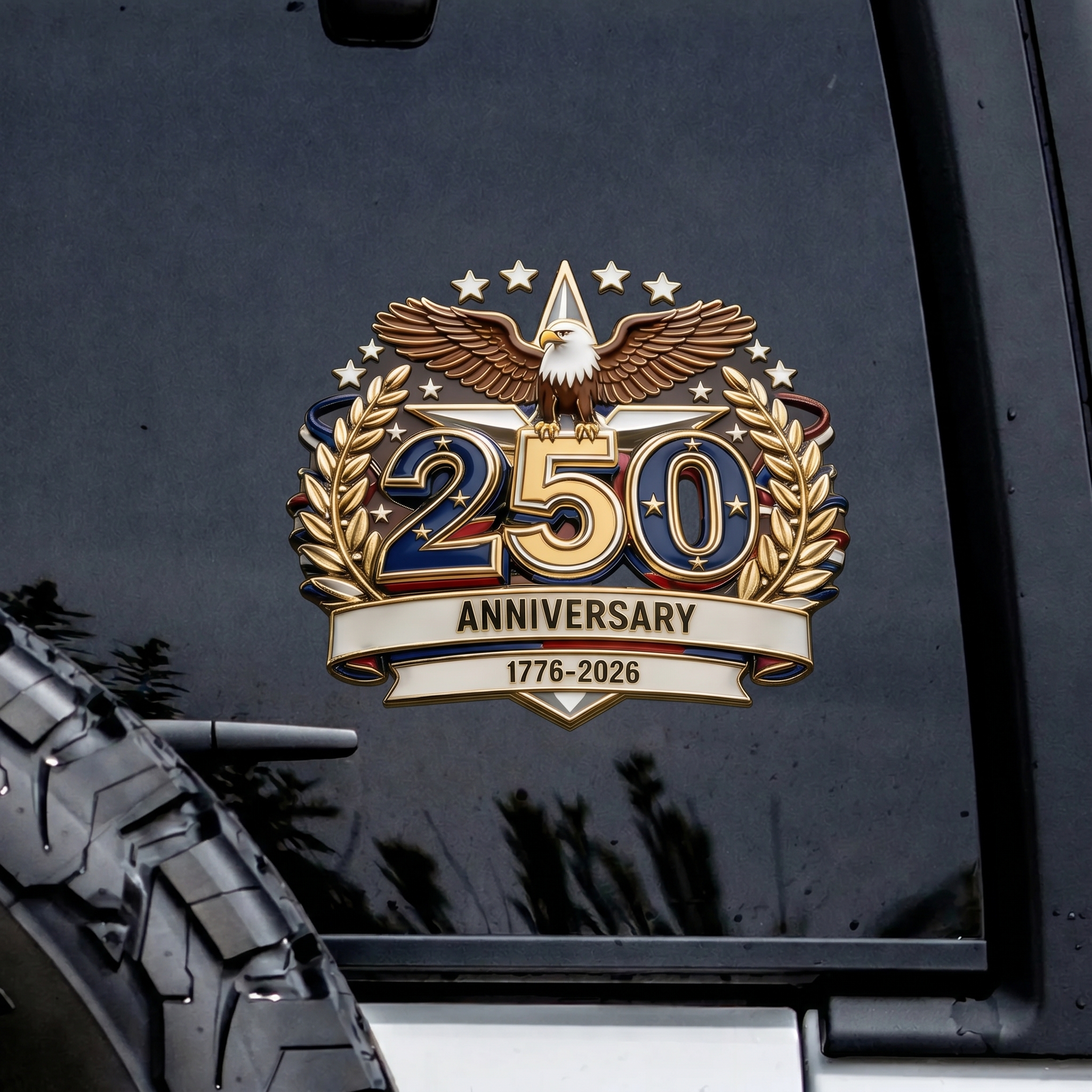 🔥 LIMITED TIME OFFER – America 250th Anniversary Decal 1776-2026 Patriotic USA Flag Car Window Sticker