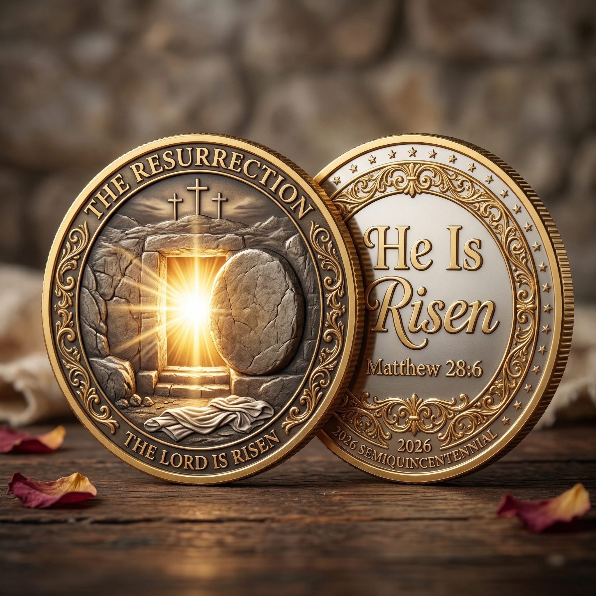 He Is Risen Commemorative Coin – 2026 Semiquincentennial Edition