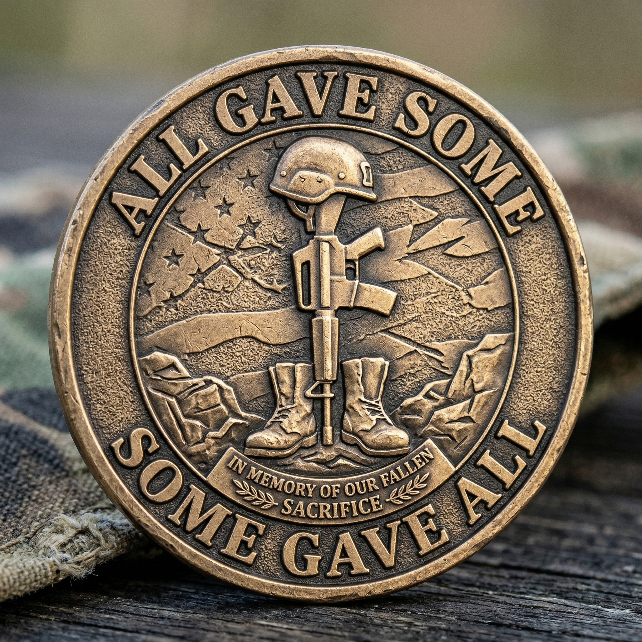 Military Tribute Commemorative Coin – “All Gave Some, Some Gave All”