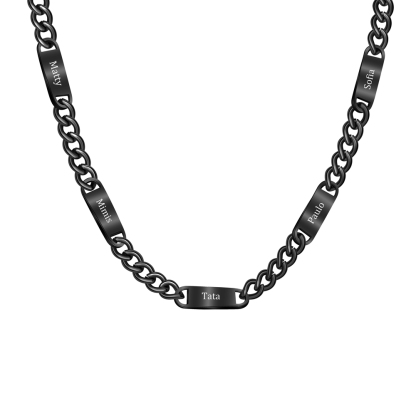Custom Name Cuban Link Chain Necklace for Men
